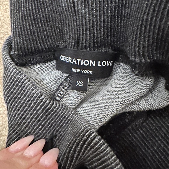 Generation Love Gray Ruffle Trim Sweater and Joggers Set - Picture 4 of 5